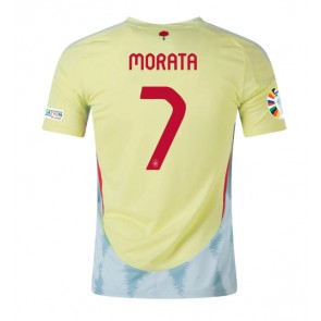 Spanien Alvaro Morata #7 Udebanetrøje EM 2024 Kort ærmer